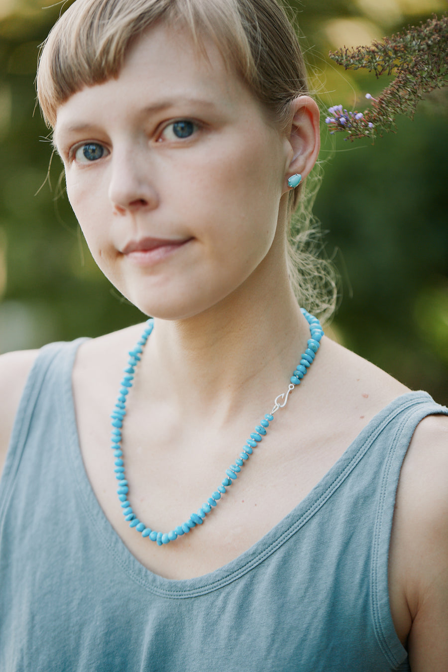 Shoreline Kingman Turquoise Vanity Studs-Hannah Blount Jewelry