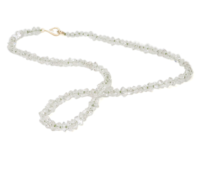 Herkimer Crystal Knotted Ruthie B. Necklace-Hannah Blount Jewelry