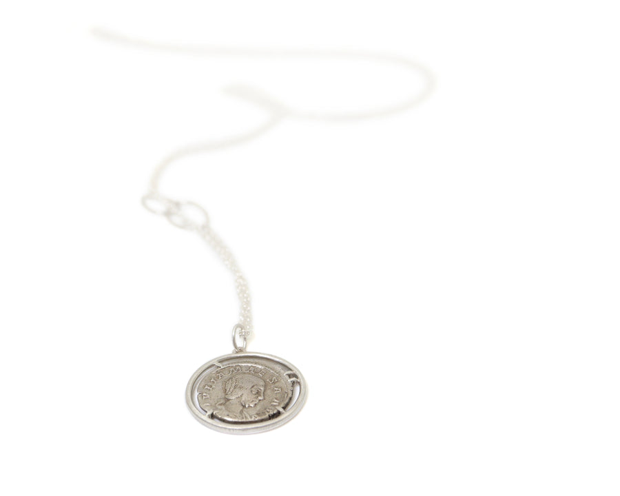 Ancient Empress Julia Maesa Coin Vanity Necklace-Hannah Blount Jewelry