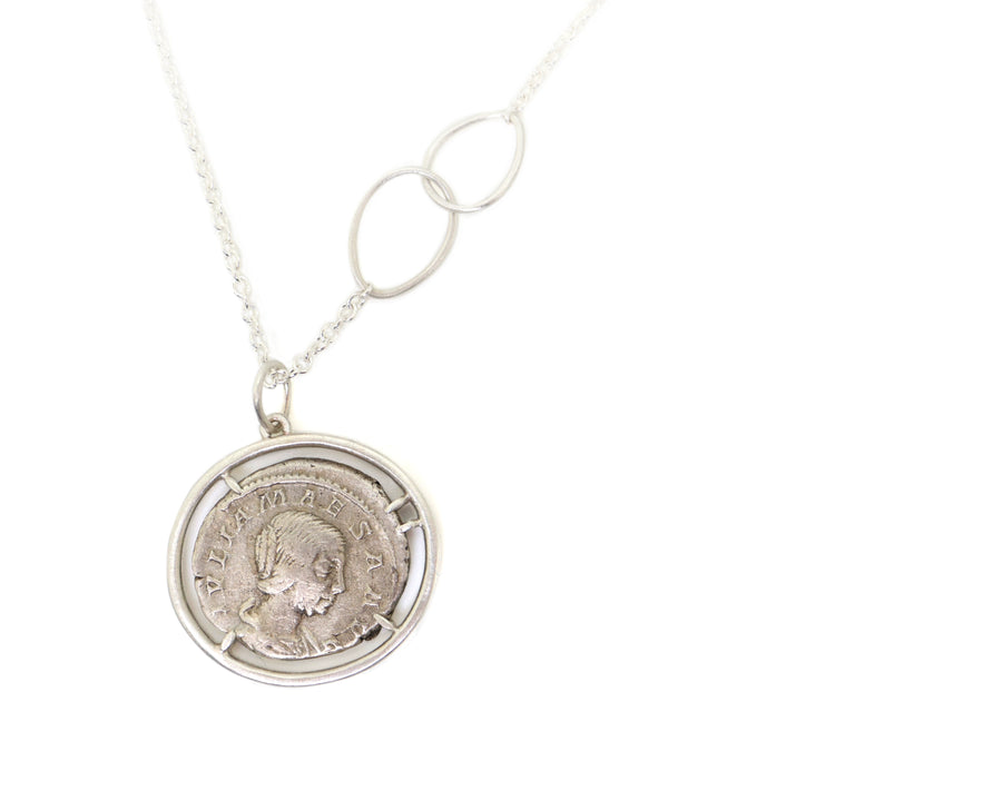 Ancient Empress Julia Maesa Coin Vanity Necklace-Hannah Blount Jewelry