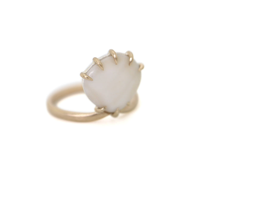 Frangipani Shell Vanity Ring-Hannah Blount Jewelry