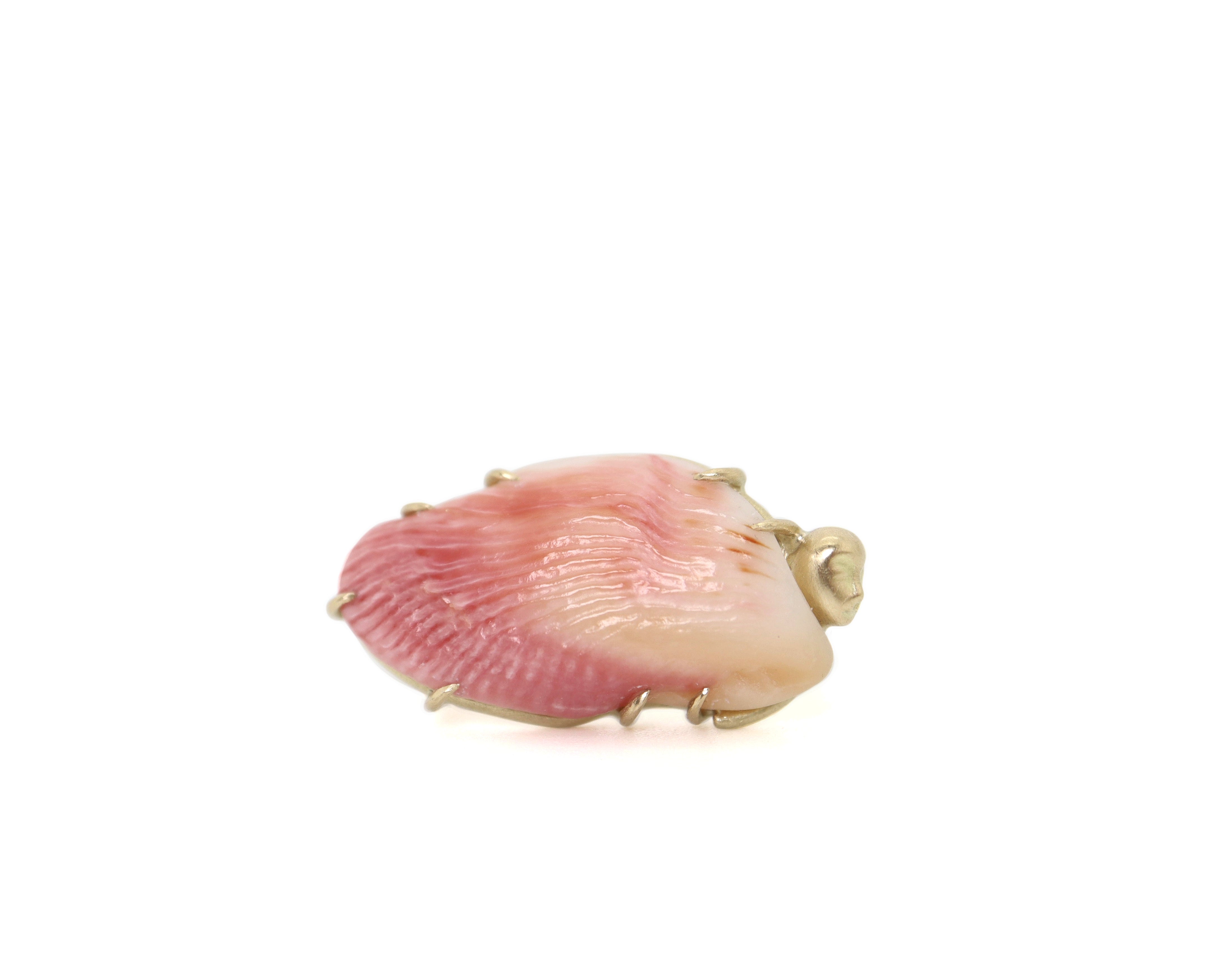 Phoenix Shell Cameo Ring-Hannah Blount Jewelry