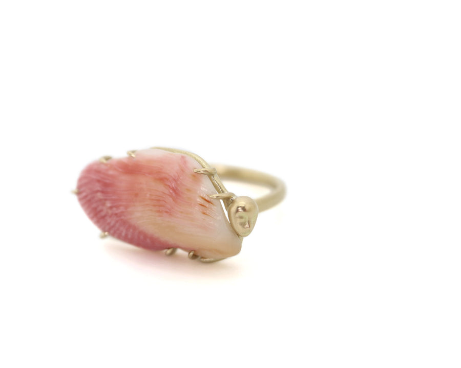 Phoenix Shell Cameo Ring-Hannah Blount Jewelry