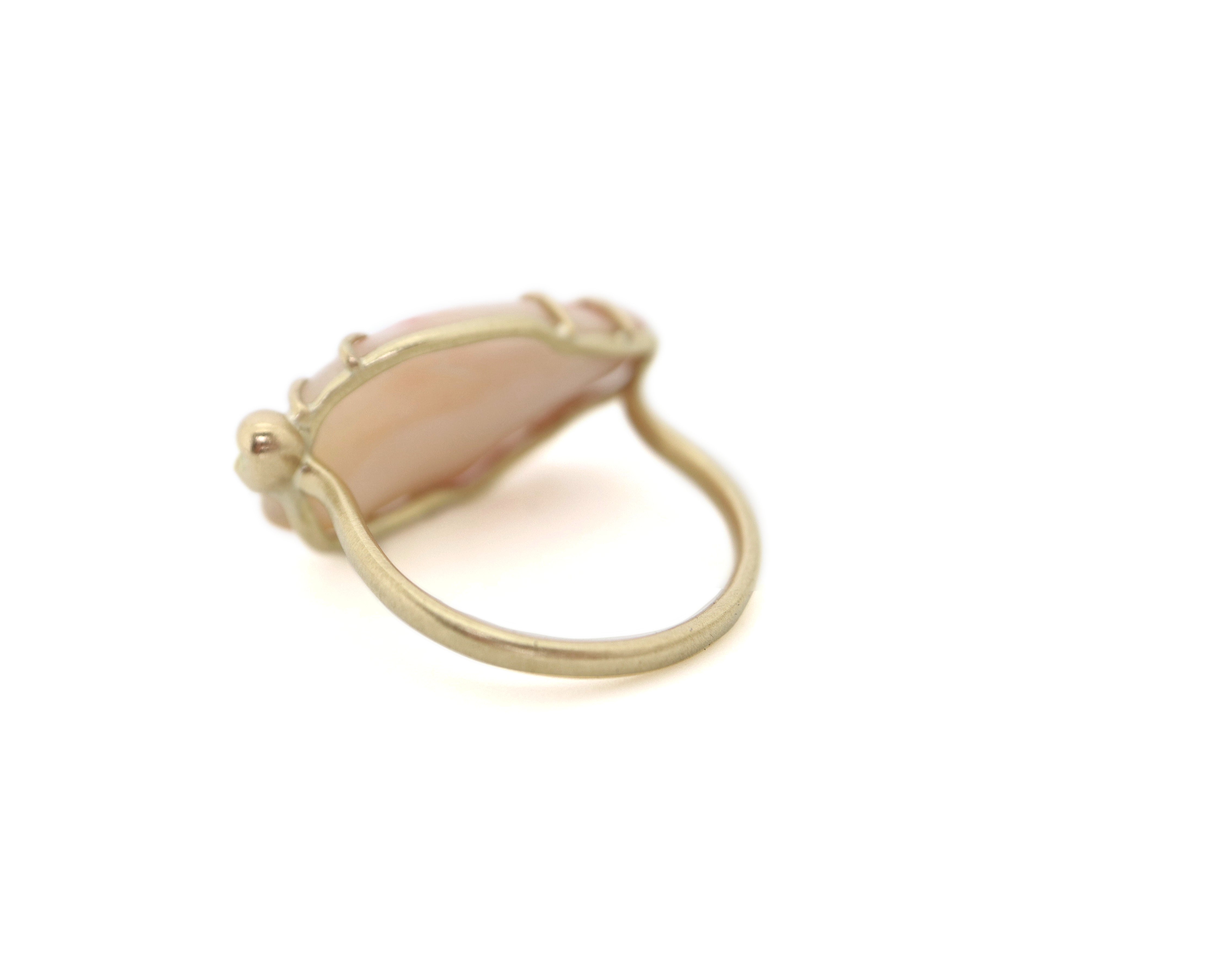 Phoenix Shell Cameo Ring-Hannah Blount Jewelry