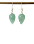 Large Aloe Aventurine Figurehead Cameo Earrings-Hannah Blount Jewelry