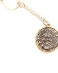 Extended Ancient Argent Medusa Coin Vanity Necklace-Hannah Blount Jewelry