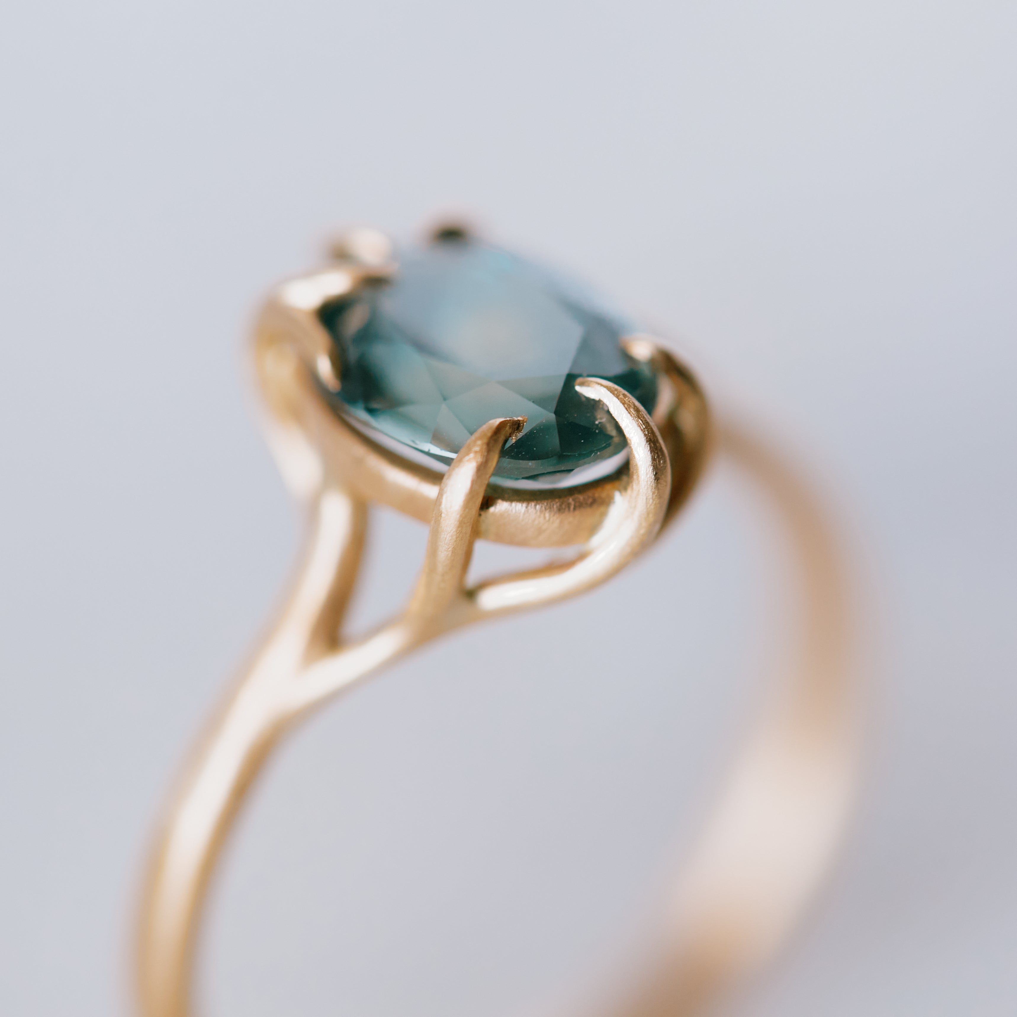 Dusk Blue Montana Sapphire Branch Waiting Ring-Hannah Blount Jewelry