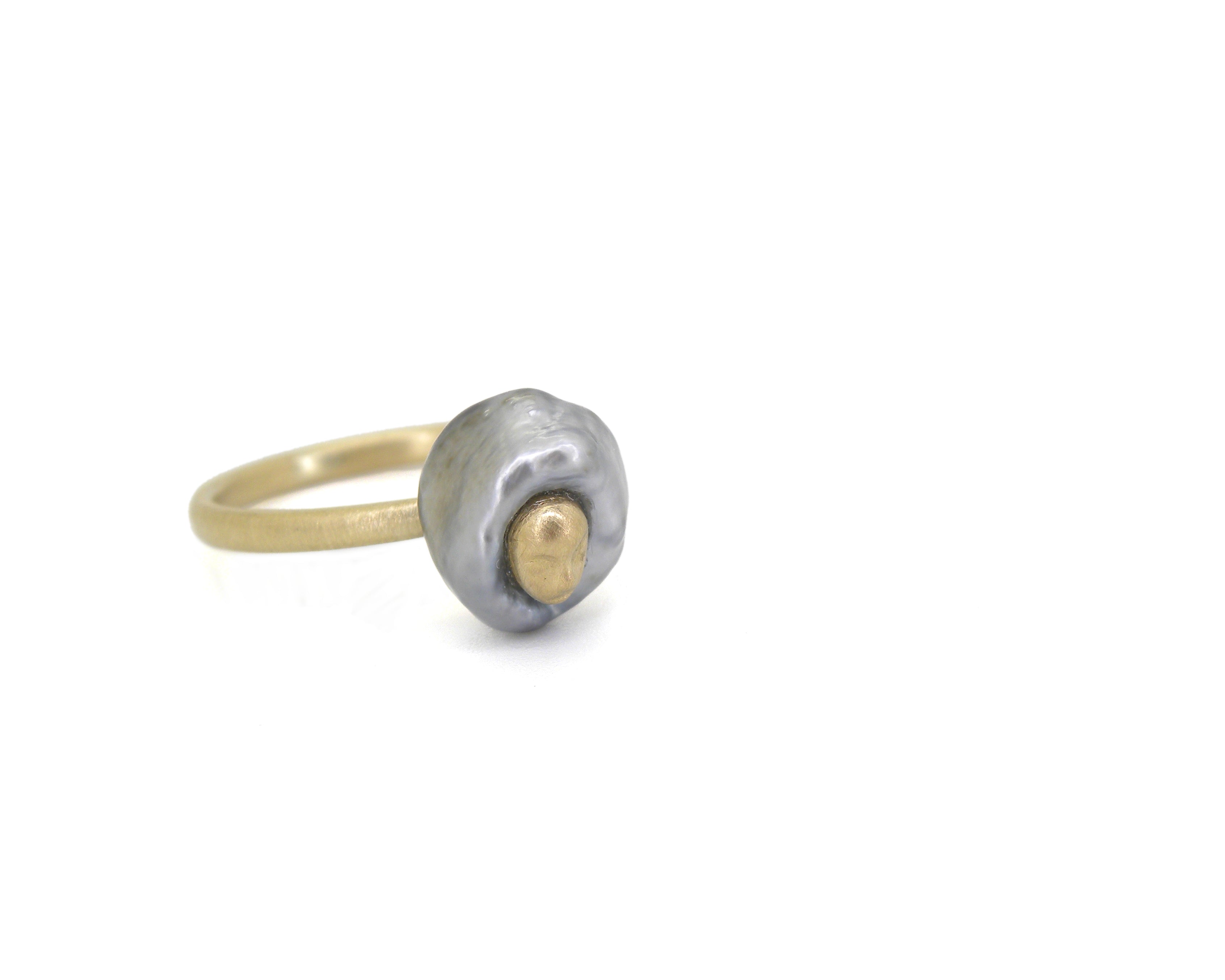 Charlotte Tahitian Keshi Pearl Cameo Ring-Hannah Blount Jewelry