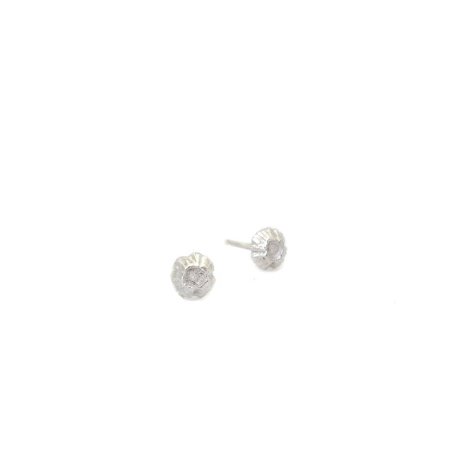 Barnacle Studs in silver -Hannah Blount Jewelry