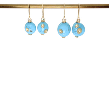 Turquoise Buoy Ruthie B. Earrings-Hannah Blount Jewelry