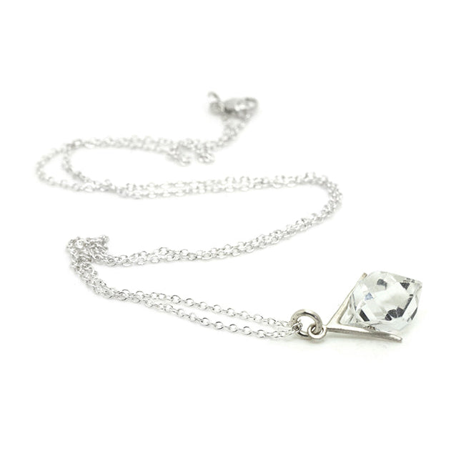 Sticks and Stones Herkimer Quartz Necklace-Hannah Blount Jewelry