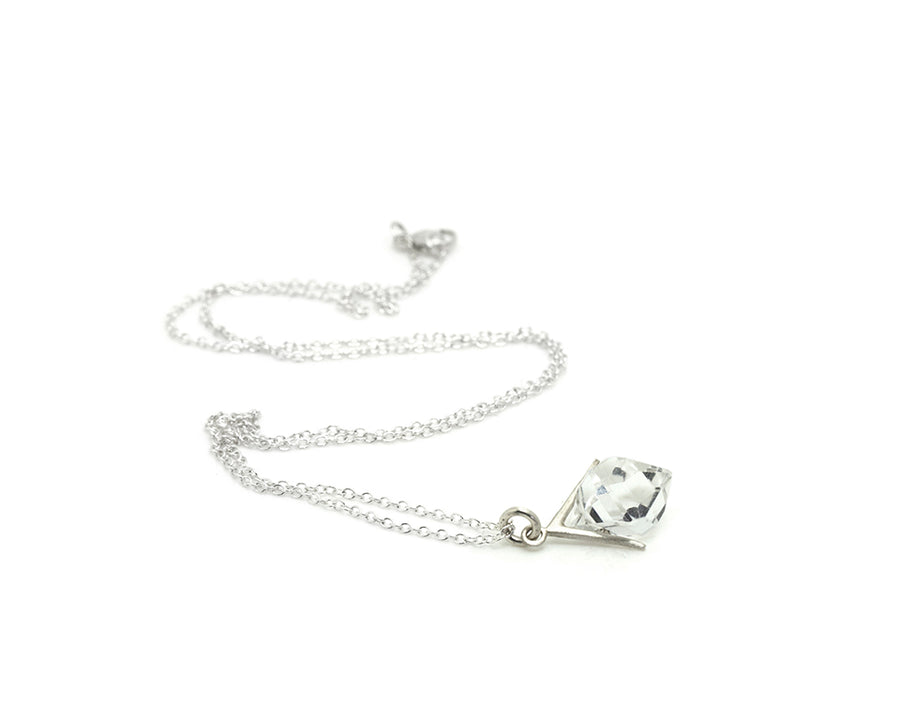 Sticks and Stones Herkimer Quartz Necklace-Hannah Blount Jewelry