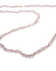 Double Herkimer Crystal Knotted Ruthie B. Necklace-Hannah Blount Jewelry