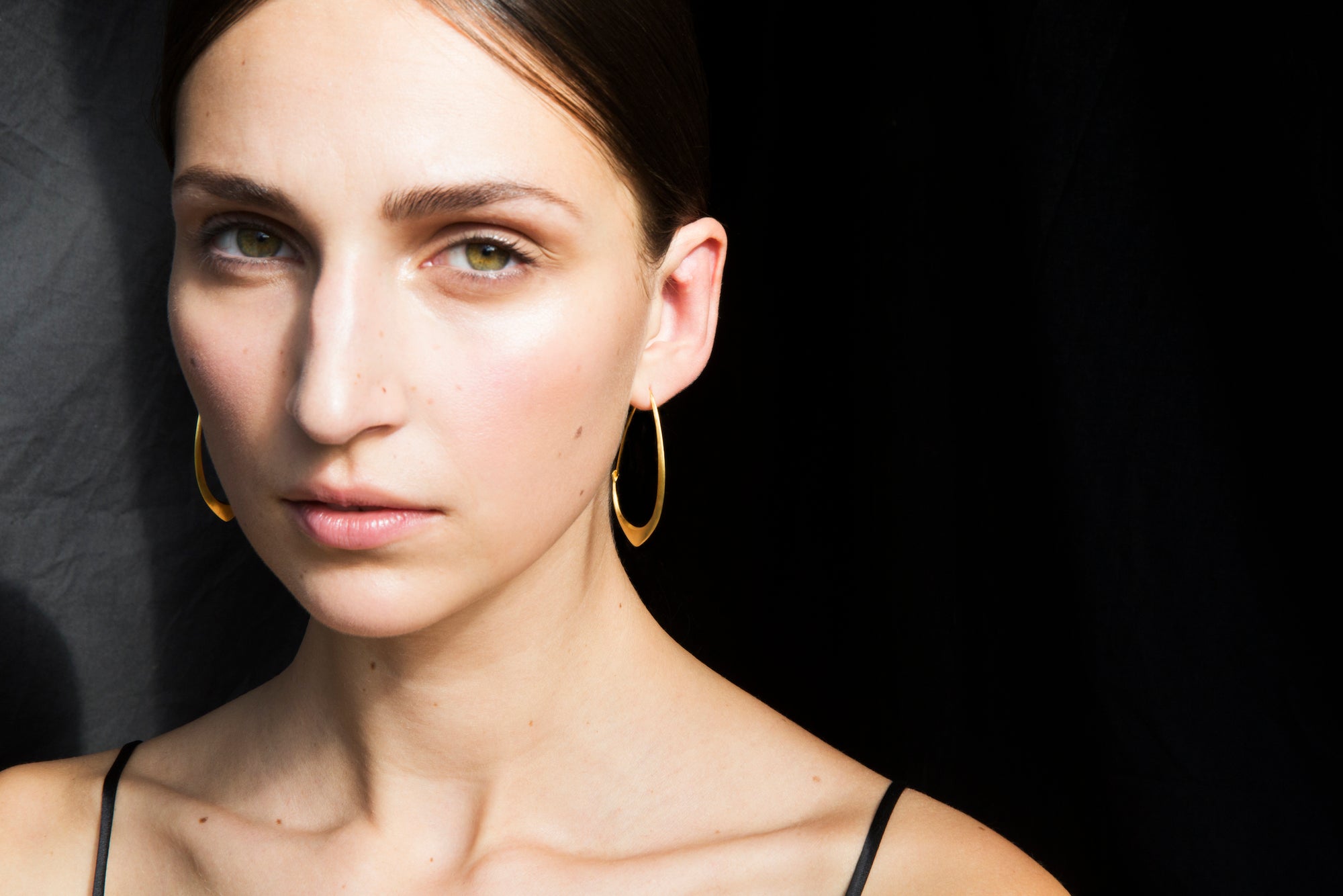 Medium Facet Hoops-Hannah Blount Jewelry