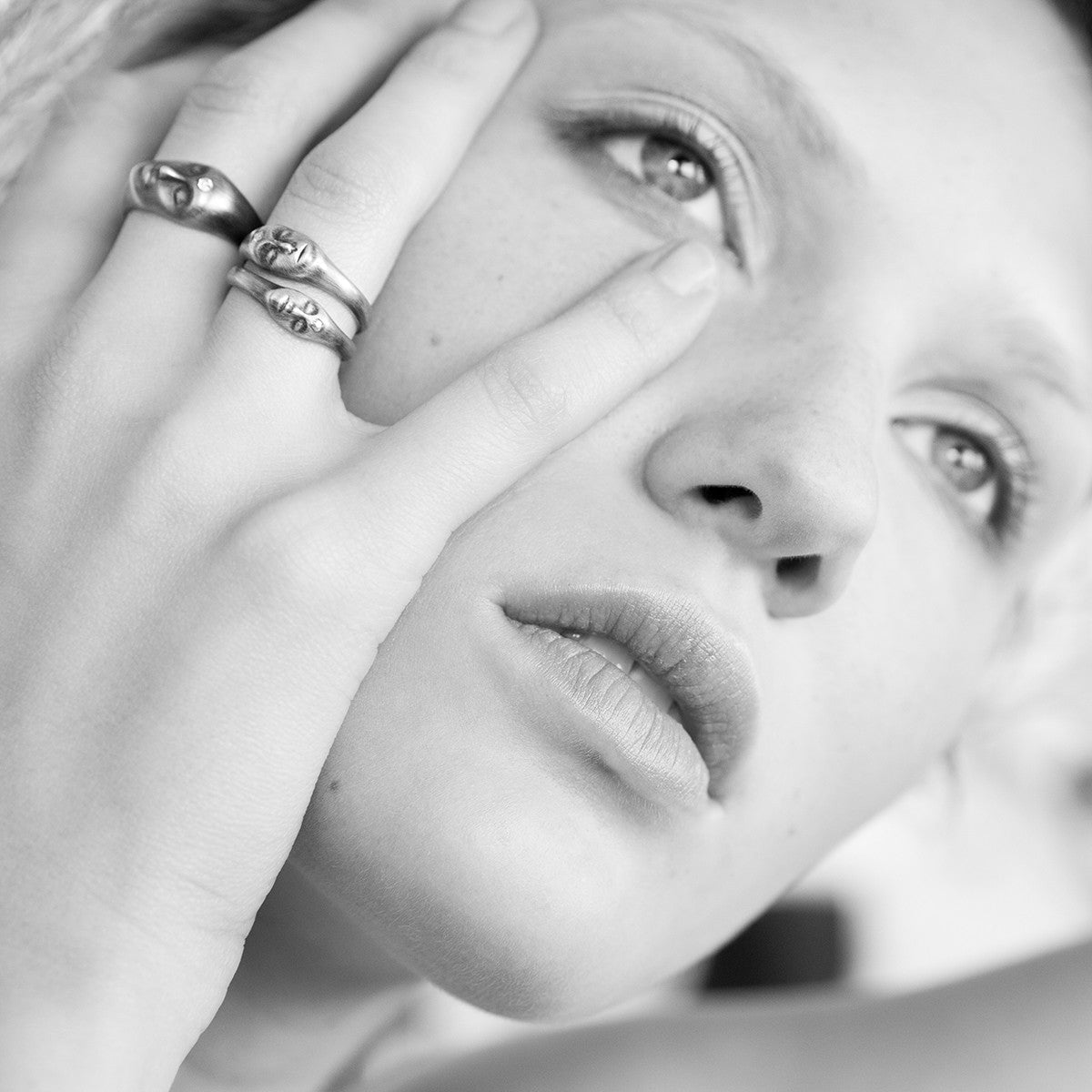 Little Grey Lady Cameo Ring-Hannah Blount Jewelry