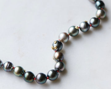 Fogbow Tahitian Pearl Ruthie B. Necklace with Barnacles-Hannah Blount Jewelry